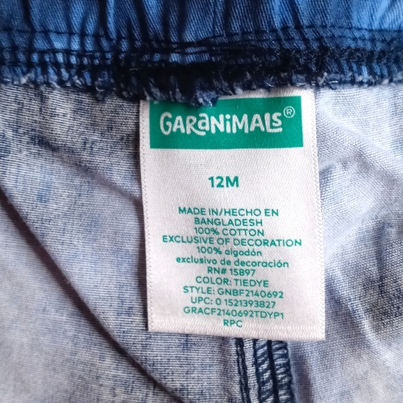 Garanimals Baby Boy Tye Dye Print Canvas Jogger Pants - !Rare Find! - Picture 6 of 6